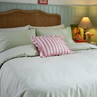 Helena Springfield Secret Garden Helena Springfield Secret Garden Gingham Print Super Kingsize Duvet Cover SET, Green sold by Bedeck Home