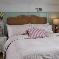 Helena Springfield Secret Garden Rosebud Brushed Cotton Kingsize Duvet Cover SET, Pink