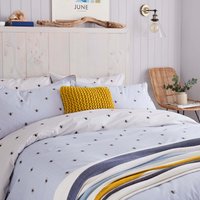 Joules Joules Botanical Bee Double Duvet Cover, Blue listed by Bedeck Home