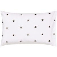 Joules Botanical Bee Standard Pillowcase, Blue