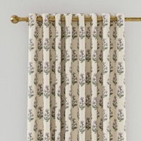 Joules Joules Chamomile Lined Curtains 90" x 72", Oat/Lilac listed by Bedeck Home