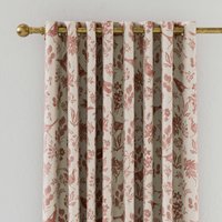 Joules Joules Festival Pheasants Lined Curtains 90" x 54", Natural listed by Bedeck Home