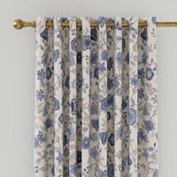 Joules Joules Indienne Floral Lined Curtains 90" x 54", Blue listed by Bedeck Home