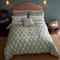 Joules Joules Juliette Stamp Kingsize Duvet Cover Set, Green listed by Bedeck Home