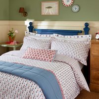Joules Joules Vanessa Single Duvet Cover SET, Red listed by Bedeck Home