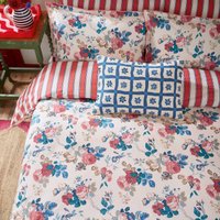 Land & Shore Land & Shore Alec Super Kingsize Duvet Cover SET, Blue/Red listed by Bedeck Home