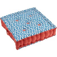 Land & Shore Sperrin Outdoor Cushion, Blue/Red