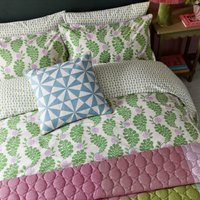 Land & Shore Land & Shore Cece Double Duvet Cover SET, Green listed by Bedeck Home