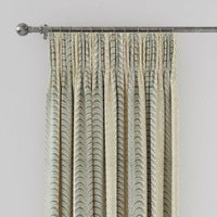 Land & Shore Land & Shore Fintra Stripe Lined Curtains 66" x 54", Green sold by Bedeck Home