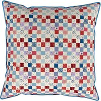 Land & Shore Land & Shore Seaforde Cushion 50cm x 50cm, Blue/Red listed by Bedeck Home