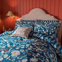 Land & Shore Land & Shore Seaforde Kingsize Duvet Cover SET, Blue/Red listed by Bedeck Home
