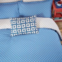 Land & Shore Land & Shore Sora Super Kingsize Duvet Cover SET, Blue listed by Bedeck Home