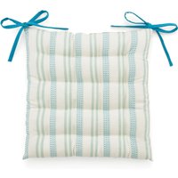 Land & Shore Ticking Stripe Seat Pad, Green