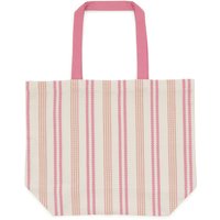 Land & Shore Land & Shore Ticking Stripe Woven Tote Bag, Multi listed by Bedeck Home