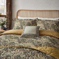 William Morris Artichoke Single Duvet Cover Set, Charcoal and Mustard