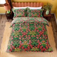 Morris & Co Morris & Co Campanula Super Kingsize Duvet Cover SET, Sunburst/Ebony listed by Bedeck Home