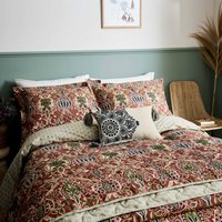 Morris & Co William Morris Granada Super Kingsize Duvet Cover Set, Indigo & Red listed by Bedeck Home