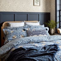 Morris & Co Pimpernel Double Duvet Cover SET, Woad Blue