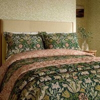 Morris & Co Compton Super Kingsize Duvet Cover SET, Green Indigo