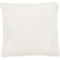 Murmur Murmur Flynn Quilted Cushion 50cm x 50cm, White listed by Bedeck Home