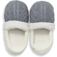 Murmur Murmur Knitted Slippers, Cloud Grey listed by Bedeck Home