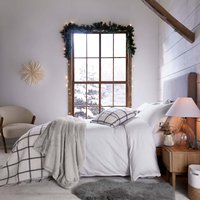 Murmur Laila Brushed Cotton Single Fitted Sheet, White
