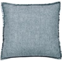 Murmur Murmur Lewin Wool Herringbone Woven Cushion 45cm x 45cm, Ballintoy Blue sold by Bedeck Home