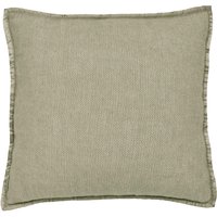 Murmur Murmur Lewin Wool Herringbone Woven Cushion 45cm x 45cm, Mourne Green sold by Bedeck Home