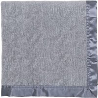 Murmur Murmur Lewin Wool Herringbone Woven Throw, Storm Grey listed by Bedeck Home