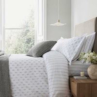 Murmur Murmur Olivia Single Duvet Cover Set, Cloud Grey listed by Bedeck Home