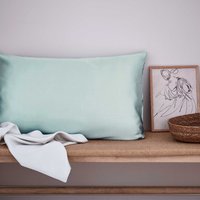 Murmur Murmur Silk Standard Pillowcase, Ballintoy Blue listed by Bedeck Home