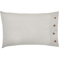 Morris & Co William Morris Pure Linen Cotton Standard Pillowcase, Silver listed by Bedeck Home