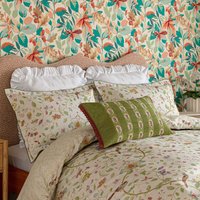 Sanderson Aril's Garden Kingsize Duvet Cover Set, Olive & Mulberry