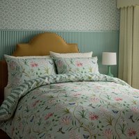 Sanderson Options Sanderson Clementine Single Duvet Cover SET, Raspberry/Sea Breeze listed by Bedeck Home