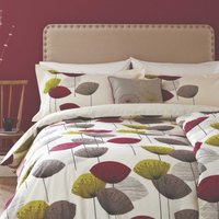 Sanderson Dandelion Clocks Kingsize Duvet Cover Set, Blackcurrant