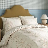 Sanderson Summer Harvest Stripe Super Kingsize Duvet Cover SET, Chamomile/Cream