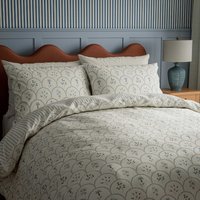 Sanderson Summer Scallop Double Duvet Cover SET, Indigo