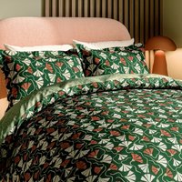 Scion Scion Fan Floral Single Duvet Cover SET, Green listed by Bedeck Home