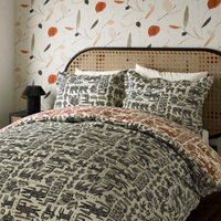 Scion Twycross Double Duvet Cover SET, Liquorice