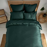 Ted Baker 250 Thread Count Plain Dye Super Kingsize Duvet Cover, Forest