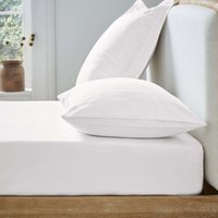 Ted Baker 250 Thread Count Plain Dye Kingsize Fitted Sheet, White
