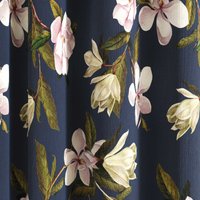 Ted Baker Opal Floral Lined Curtains 66" x 90", Navy