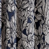 Ted Baker Vietnm Lined Curtains 90" x 54", Navy