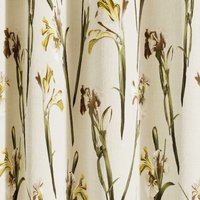 Ted Baker Wild Iris Lined Curtains 66" x 54", Linen
