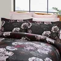 Ted Baker Fresh Start Super Kingsize Duvet Cover SET, Charcoal