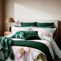 Ted Baker Gardenia Floral Kingsize Duvet Cover Set, Mint