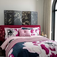 Ted Baker Inky Bloom Double Duvet Cover SET, Navy
