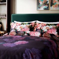 Ted Baker Painted Posy Kingsize Duvet Cover SET, Navy