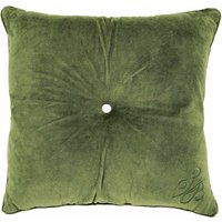Ted Baker Branded Button Cushion 50cm x 50cm, Green