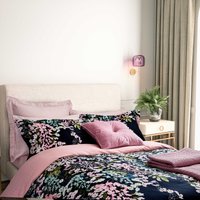 Ted Baker Wisteria Double Duvet Cover SET, Navy